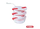 Pyrex Frischhaltedose Cook & Heat 3-tlg. Borosilikatglas mit Ventil Bild 3