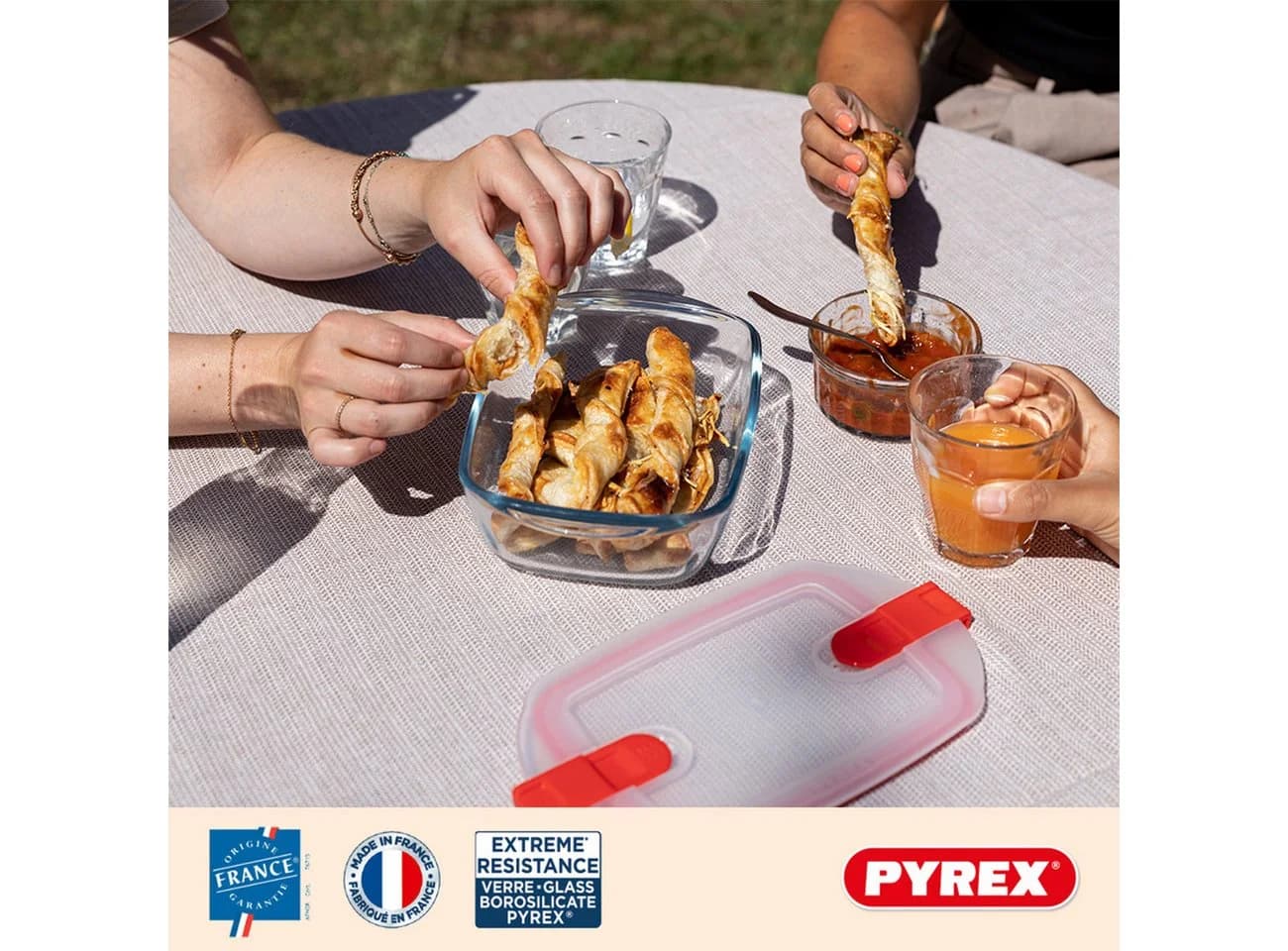 Pyrex Frischhaltedose Cook & Heat 3-tlg. Borosilikatglas mit Ventil - Bild 4