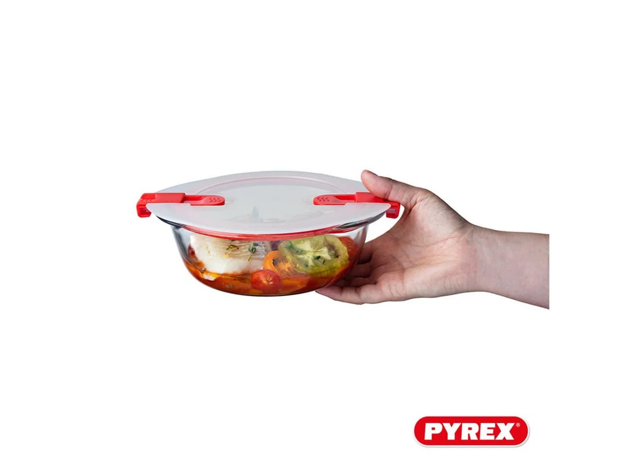 Pyrex Frischhaltedose Cook & Heat 3-tlg. Borosilikatglas mit Ventil - Bild 5
