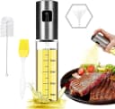 Faizee Möbel Ölspender 4-tlg. Glas Edelstahl Sprühflasche 100ml Bild 1