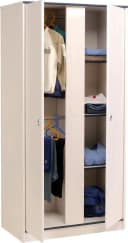 Parisot Kleiderschrank Smoozy Weiß 2-türig Kinderzimmer Bild 3