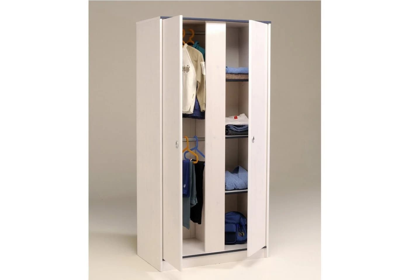 Parisot Kleiderschrank Smoozy Weiß 2-türig Kinderzimmer - Bild 4