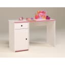 Parisot Smoozy Kinderschreibtisch Weiß Rosa mit Schubkasten Bild 1