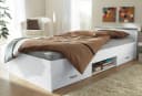 Funktionsbett PARISOT Stauraumbett Weiß Silber Bild 1