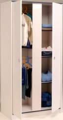 Parisot Jugendzimmer-Set Smoozy 4-tlg. Weiß mit Kieferstruktur Bild 3