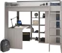 Parisot Hochbett Higher mit Schreibtisch und Schiebetürenschrank Beige Bild 3