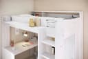 Parisot Hochbett Higher mit Schreibtisch und Schiebetürenschrank Beige Bild 5