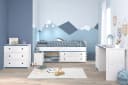 Jugendzimmer-Set PARISOT Smoozy Weiß mit Rosa/Blau Kanten Bild 2