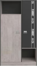 Parisot Jugendzimmer-Set Fabric 11 Grau 6-tlg Holzwerkstoff Bild 5