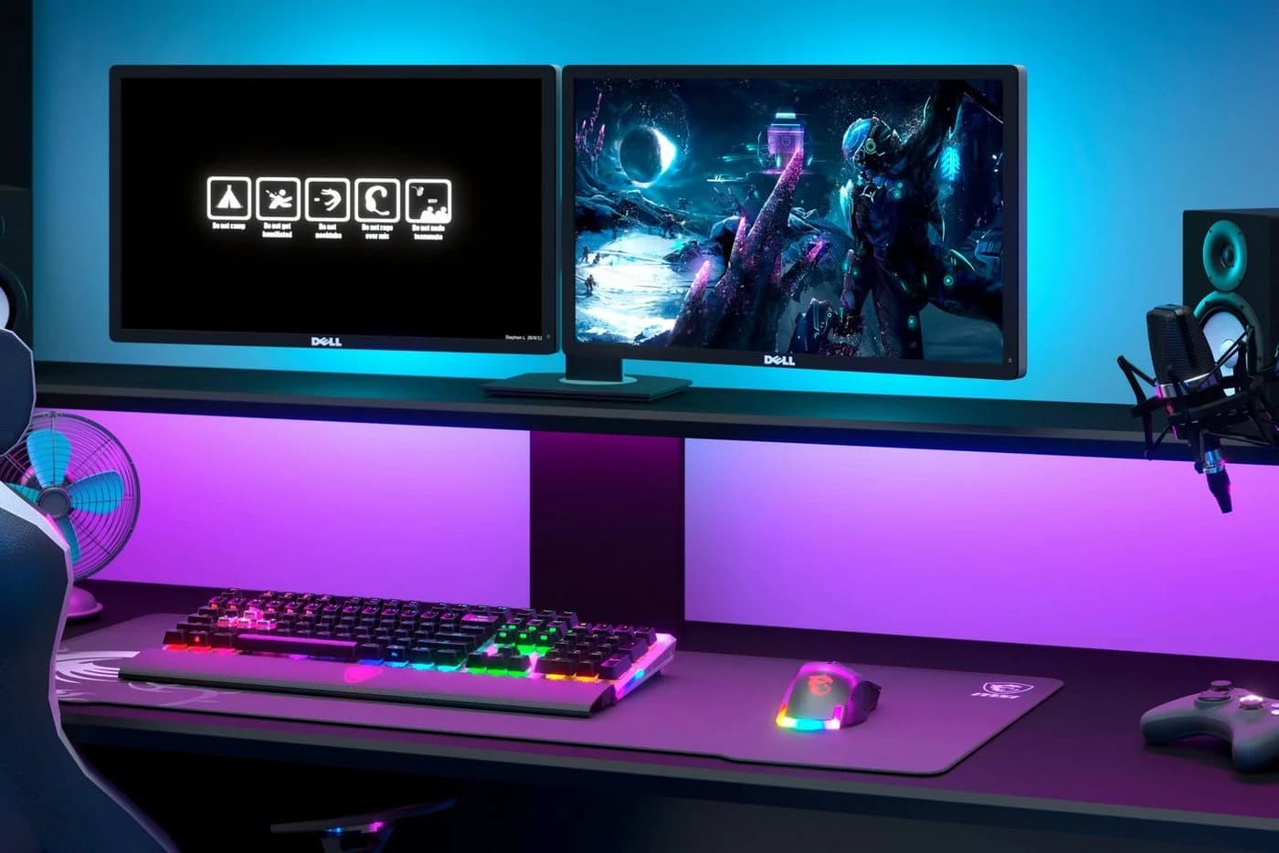 Parisot Gaming-Hochbett Online 1 Schwarz mit LED und Schreibtisch - Bild 5