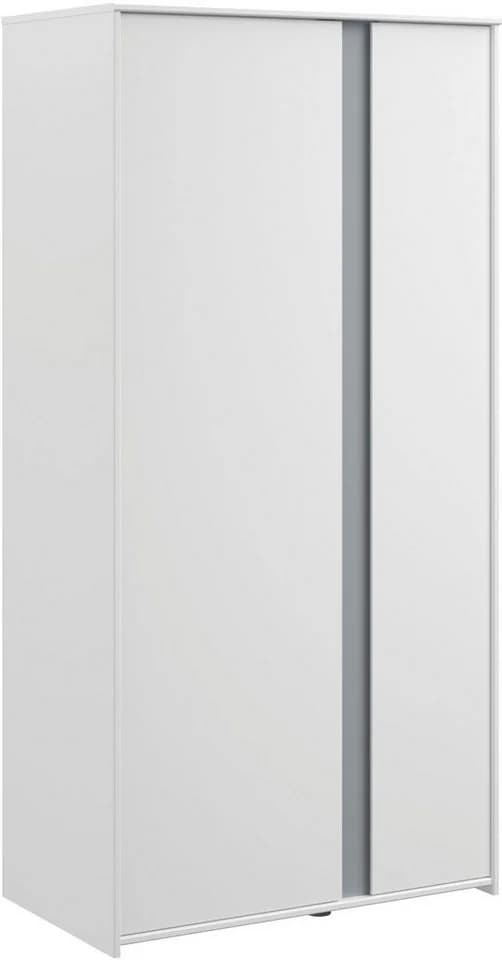 Parisot Kinderkleiderschrank Pirouette 2 Weiß Modern