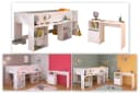 Parisot Kinderzimmer-Set Pirouette 17 Weiß mit Hochbett und Schreibtisch Bild 2