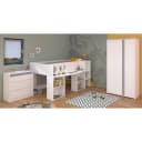 Jugendzimmer-Set PARISOT Pirouette 12 Weiß Hochbett mit Schrank Bild 1