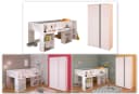 Parisot Jugendzimmer-Set Pirouette Weiß Hochbett mit Kleiderschrank Bild 2