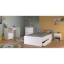 Parisot Jugendzimmer-Set Pirouette Weiß Bett mit Stauraum Bild 1