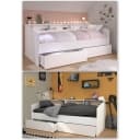 Parisot Stauraumbett Sleep 4 Weiß mit Schubkästen Bild 1