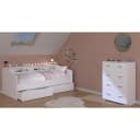 Parisot Jugendzimmer-Set Sleep 45 Weiß mit Stauraumbett und Kommode Bild 1