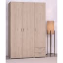 Parisot Kleiderschrank Daily 12 Braun 3-Türig Holzwerkstoff Bild 1