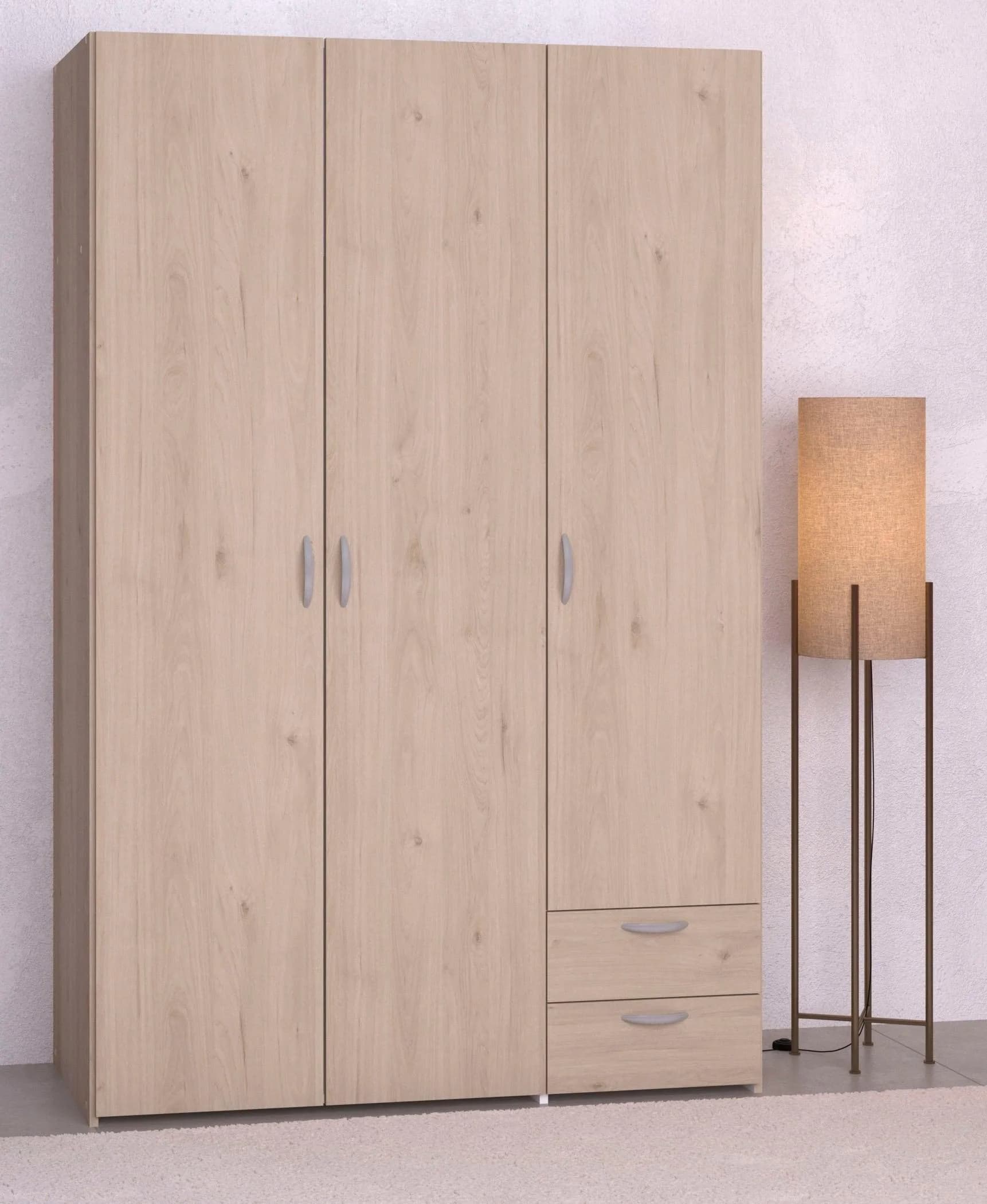 Parisot Kleiderschrank Daily 12 Braun 3-Türig Holzwerkstoff - Bild 2