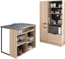 Parisot Fumay Küchenbuffet Set Eiche/Betonoptik Grau Bild 2