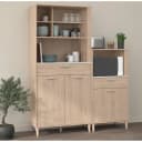 Parisot Schrank-Set Gala 1 Buffetschrank Beistellschrank Eiche Nachbildung Bild 1