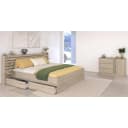 Parisot Schlafzimmer-Set Escale Stauraumbett mit Kommode Eiche Bild 1