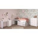 Parisot Jugendzimmer-Set Milky 15 Weiß Hochbett Kommode Schreibtisch Bild 1
