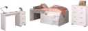 Parisot Jugendzimmer-Set Milky 15 Weiß Hochbett Kommode Schreibtisch Bild 2