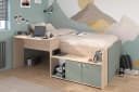 Parisot Jugendbett Jade 1 Halbhohes Hochbett mit Schreibtisch Bild 2