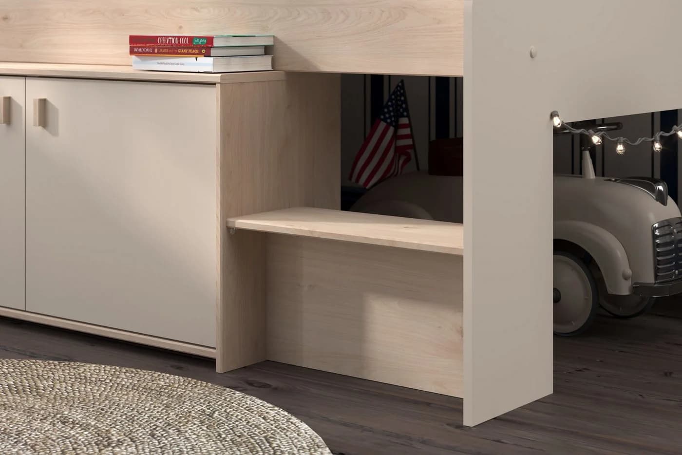 Stauraumbett PARISOT Jackson Eiche Nachbildung - Bild 5