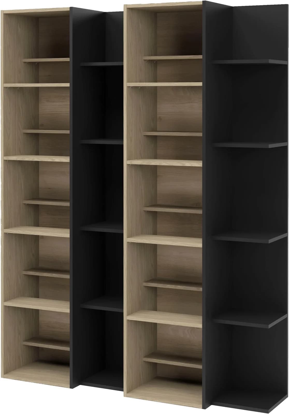GAMI MANGA Bücherregal Schwarz Eiche Rookwood