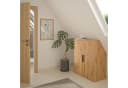 Gami Kleiderschrank UNDER mit 2 Türen Beige Holzoptik Bild 1