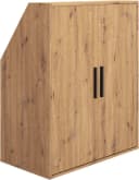 Gami Kleiderschrank UNDER mit 2 Türen Beige Holzoptik Bild 2