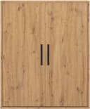 Gami Kleiderschrank UNDER mit 2 Türen Beige Holzoptik Bild 3