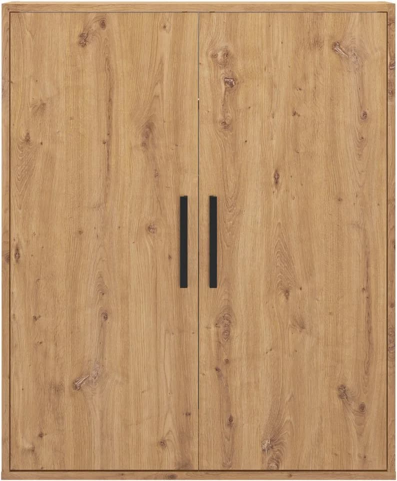 Gami Kleiderschrank UNDER mit 2 Türen Beige Holzoptik - Bild 3