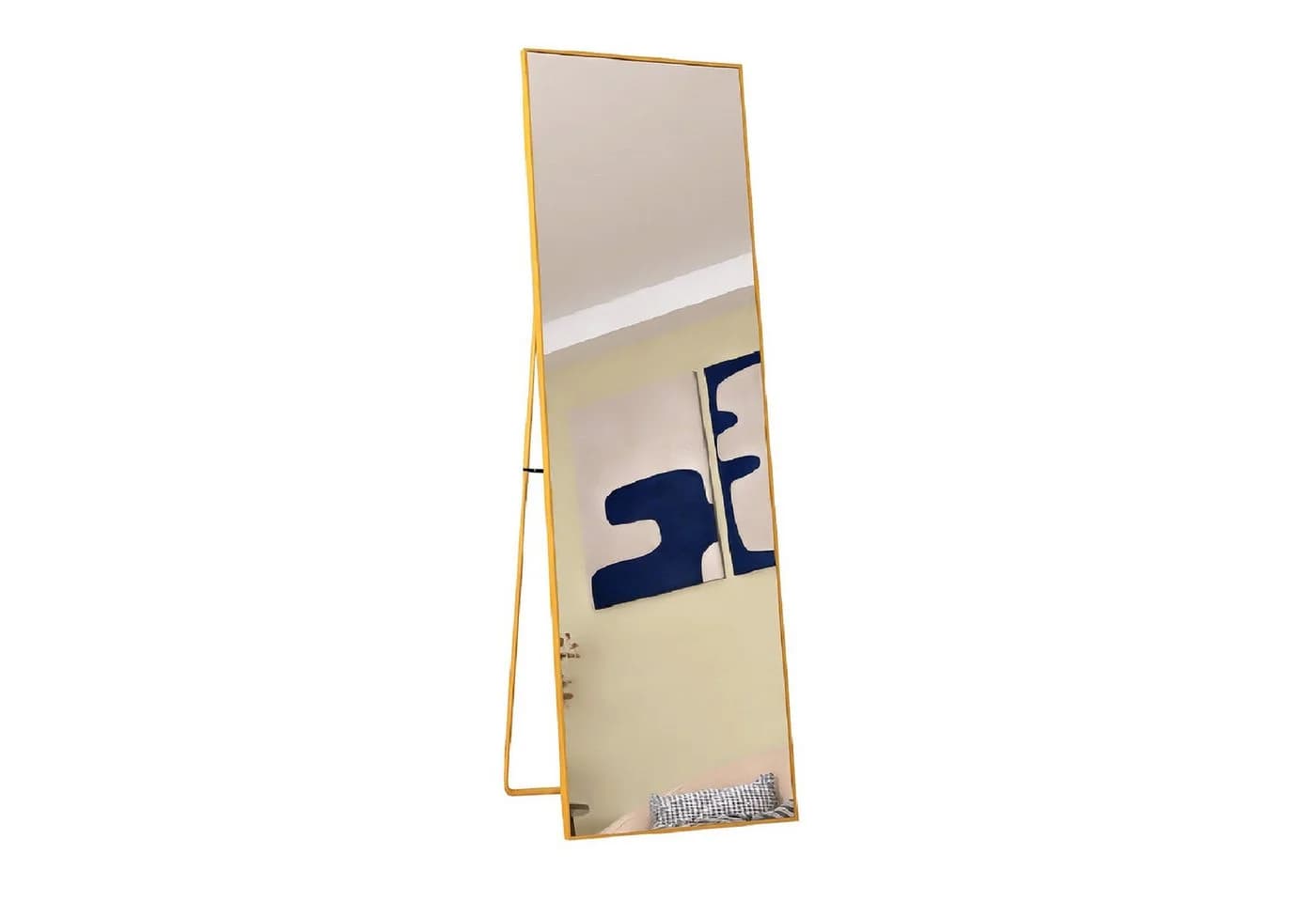 FUROKOY Ganzkörperspiegel mit Aluminiumrahmen Gold - Bild 2