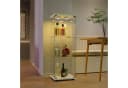 FUROKOY Glasvitrine Standvitrine Modern Glas Vitrinenschrank mit Beleuchtung Bild 1