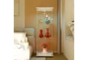 FUROKOY Glasvitrine Standvitrine Modern Glas Vitrinenschrank mit Beleuchtung Bild 3