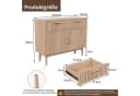 FUROKOY Sideboard mit Holzbeinen und 2 Schubladen Bild 5