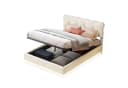 FUROKOY Stauraumbett Polsterbett Doppelbett mit LED-Beleuchtung Beige Bild 2