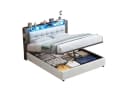 FUROKOY Stauraumbett Polsterbett Doppelbett Mit Drahtlose Ladefunktion Bild 2