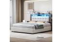 FUROKOY Stauraumbett Polsterbett Doppelbett Mit Drahtlose Ladefunktion Bild 4