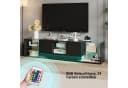 FUROKOY TV-Schwarz Hochglanz Lowboard mit LED-Beleuchtung Bild 4