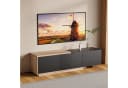 FUROKOY Lowboard Hochglanz-TV-Schrank Schwarz Bild 4