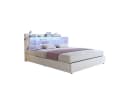 FUROKOY Stauraumbett Polsterbett Doppelbett mit LED-Beleuchtung Bild 2