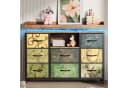 FUROKOY TV-Schrank Kommode 8 Schubladen Industrie-Design Bild 3