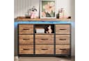 FUROKOY TV-Schrank Kommode 8 Schubladen Industrie-Design Bild 3