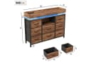 FUROKOY TV-Schrank Kommode 8 Schubladen Industrie-Design Bild 5
