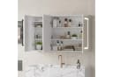 FUROKOY Badezimmerspiegelschrank Weiß mit LED & Entfogger Bild 1