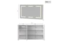 FUROKOY Badezimmerspiegelschrank Weiß mit LED & Entfogger Bild 5